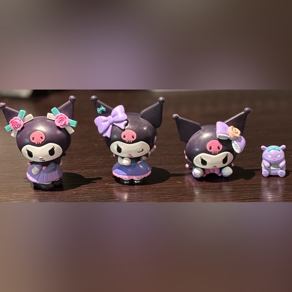 Miniso X Sanrio Kuromi Blind Box Party Series Figure Set Lot 3 +Pet